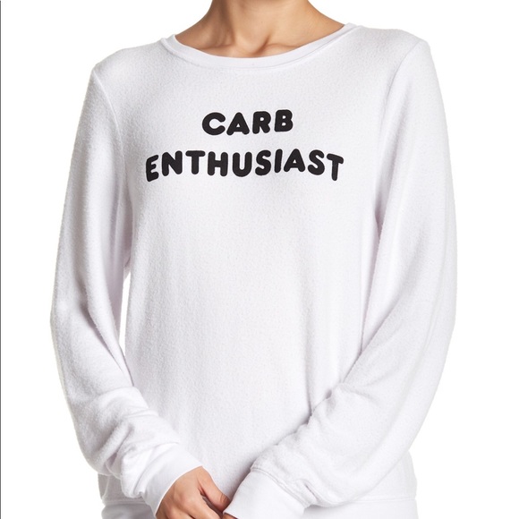Wildfox Tops - Wildfox Carb Enthusiast Baggy Beach Jumper